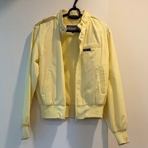 Rare Vintage Light Yellow Members Only Jacket Size S